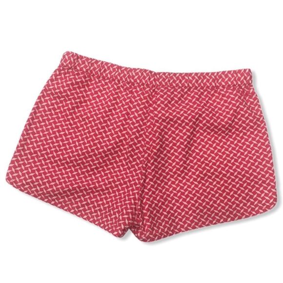 J. Crew Pink Geometric Print Linen Shorts - Picture 10 of 11